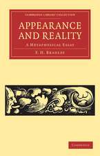 Appearance and Reality: A Metaphysical Essay