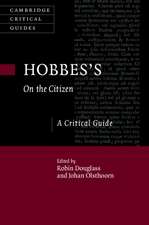 Hobbes's On the Citizen: A Critical Guide