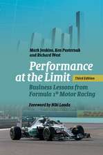 Performance at the Limit: Business Lessons from Formula 1® Motor Racing