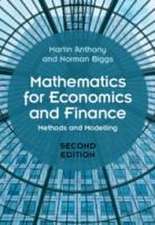 Mathematics for Economics and Finance