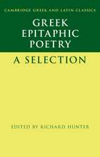 Greek Epitaphic Poetry: A Selection