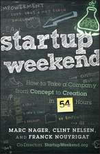 Startup Weekend – How to Take a Company From Concept to Creation in 54 Hours