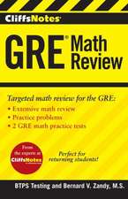 CliffsNotes GRE Math Review