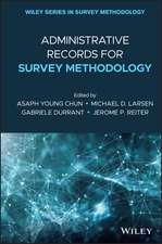 Administrative Records for Survey Methodology