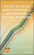 Statistical Applications for the Behavioral and Social Sciences, Second Edition