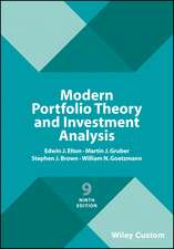 Modern Portfolio Theory and Investment Analysis, Ninth Edition