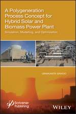 A Polygeneration Process Concept for Hybrid Solar and Biomass Power Plant – Simulation, Modelling, and Optimization