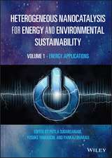 Heterogeneous Nanocatalysis for Energy and Environmental Sustainability – Volume 1 – Energy Applications