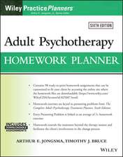 Adult Psychotherapy Homework Planner, 6th Edition