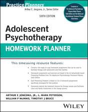 Adolescent Psychotherapy Homework Planner, Sixth Edition