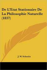 De L'Etat Stationaire De La Philosophie Naturelle (1837)