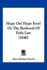 Hope On! Hope Ever! Or The Boyhood Of Felix Law (1840)