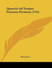 Quaestio Ad Tempus Praesens Pertinens (1714)