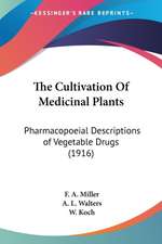 The Cultivation Of Medicinal Plants