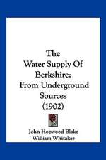 The Water Supply Of Berkshire