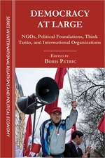 Democracy at Large: NGOs, Political Foundations, Think Tanks and International Organizations