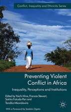 Preventing Violent Conflict in Africa: Inequalities, Perceptions and Institutions