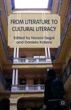 From Literature to Cultural Literacy