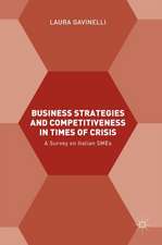 Business Strategies and Competitiveness in Times of Crisis: A Survey on Italian SMEs