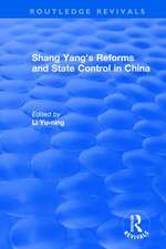 Revival: Shang yang's reforms and state control in China. (1977)