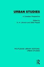 Urban Studies: A Canadian Perspective