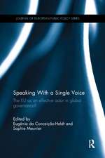 Speaking With a Single Voice: The EU as an effective actor in global governance?