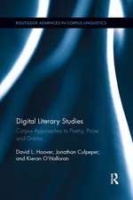 Digital Literary Studies: Corpus Approaches to Poetry, Prose, and Drama