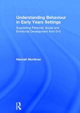 Understanding Behaviour in Early Years Settings: Supporting Personal, Social and Emotional Development from 0–5