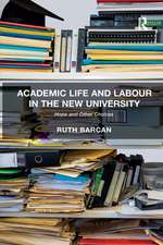 Academic Life and Labour in the New University