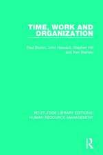 Time, Work and Organization