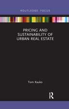 Pricing and Sustainability of Urban Real Estate