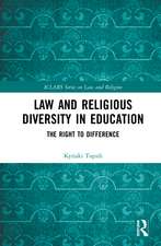 Law and Religious Diversity in Education: The Right to Difference