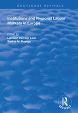 Institutions and Regional Labour Markets in Europe