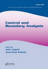 Control and Boundary Analysis