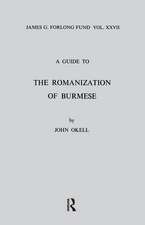 A Guide to the Romanization of Burmese