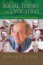 Social Theory as a Vocation: Genres of Theory Work in Sociology