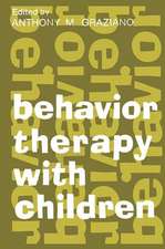 Behavior Therapy with Children: Volume 1