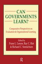 Can Governments Learn?: Comparative Perspectives on Evaluation and Organizational Learning