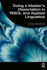 Doing a Master's Dissertation in TESOL and Applied Linguistics