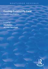 Costing Community Care: Theory and Practice