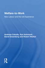 Welfare-to-Work: New Labour and the US Experience