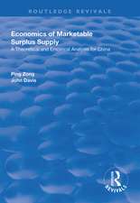 Economics of Marketable Surplus Supply: Theoretical and Empirical Analysis for China