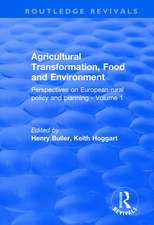 Agricultural Transformation, Food and Environment: Perspectives on European Rural Policy and Planning - Volume 1