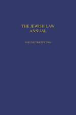 The Jewish Law Annual Volume 22