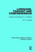 Language, Thought and Comprehension: A Study of the Writings of I. A. Richards