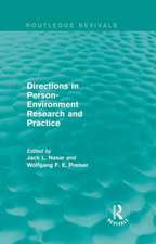 Directions in Person-Environment Research and Practice (Routledge Revivals)