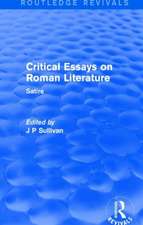 Critical Essays on Roman Literature: Satire