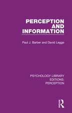 Psychology Library Editions: Perception: 35 Volume Set