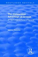 The Competitive Advantage of Greece: An Application of Porter's Diamond