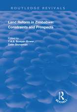 Land Reform in Zimbabwe: Constraints and Prospects